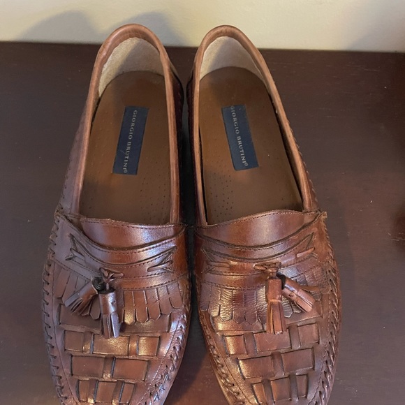 Giorgio Bratini Men’s Leather Loafers - Picture 2 of 5